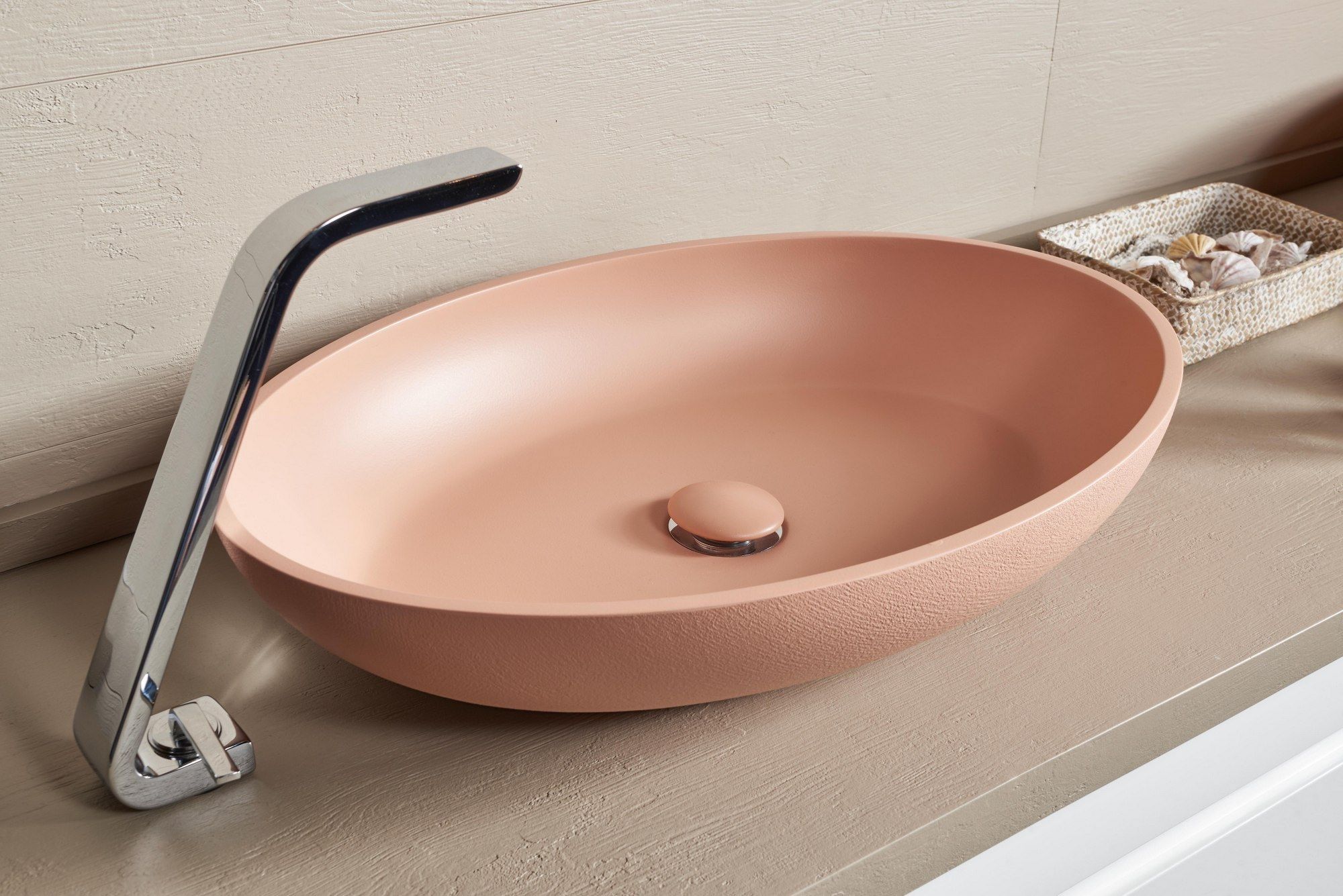 Одноместный овальный умывальник из Акрона© Acquabella On top ARCH-00092962 - Вид №4