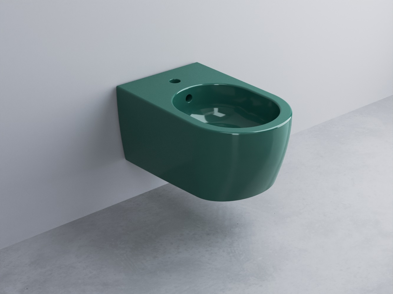 SMBSNW-SM Биде подвесное с одним отверстием под смеситель, в комплекте с крепежами 53 cielo Smile Ceramica Cielo