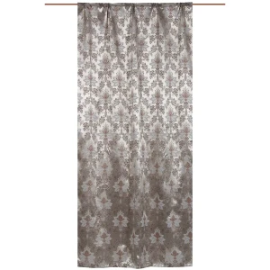 Штора на ленте «Помпей» 160х260 см жаккард цвет коричневый