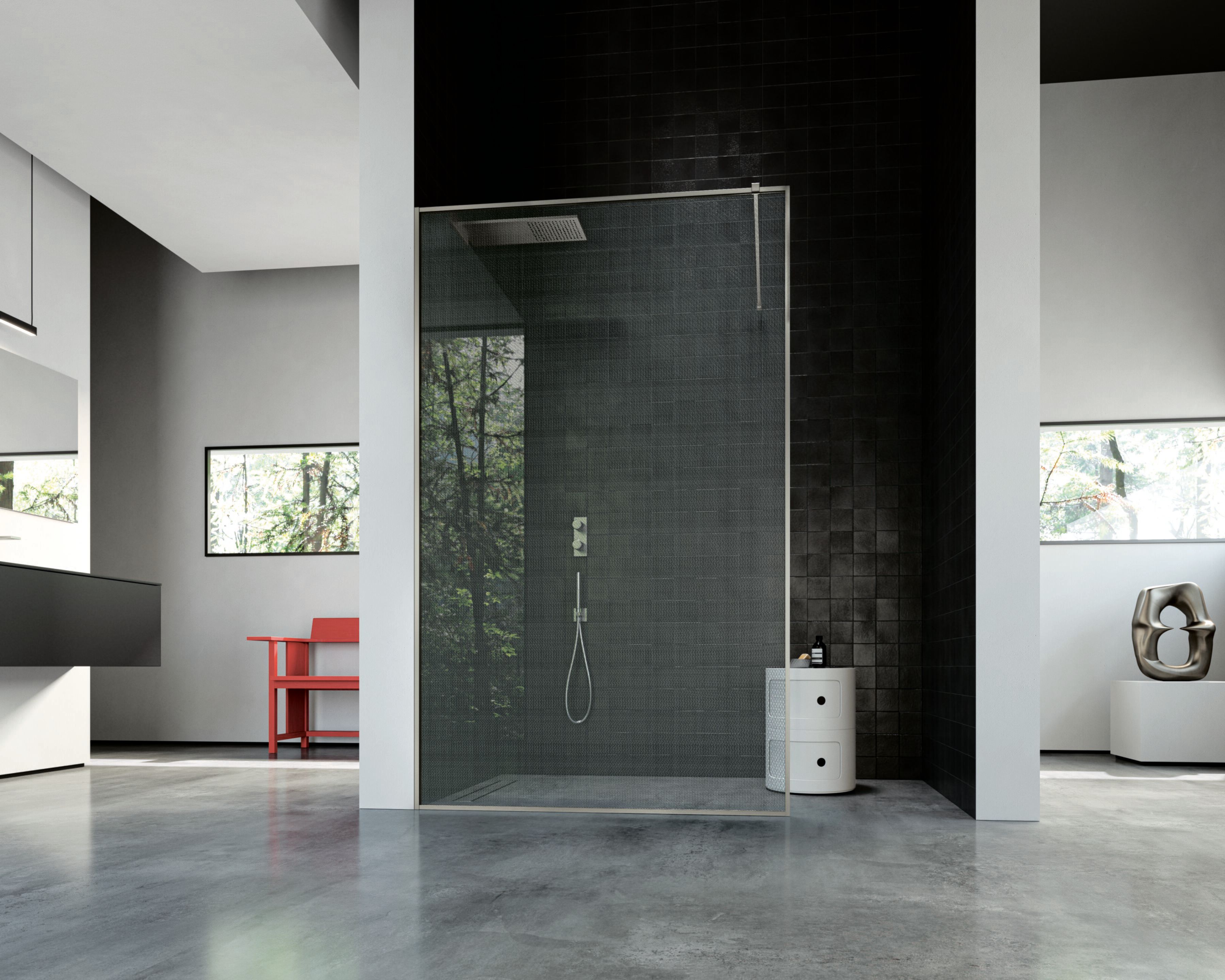 Угловая душевая кабина Vismaravetro рамка ARCH-00031211 - Вид №1