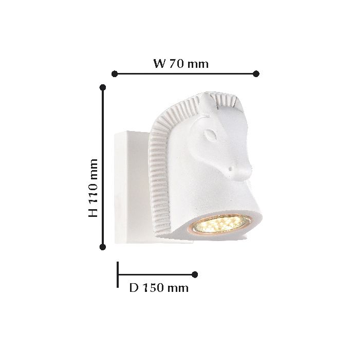 Бра Favourite Cavallina 2040-1W FAVOURITE ОРИГИНАЛЬНЫЕ 100350 Белый  - Вид №1
