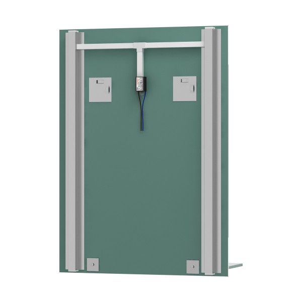 Зеркало с полочкой с 2-мя встроенными LED-светильниками 11W 50x75 см EVOFORM BY 2160 sun-id-561505 - Вид №1