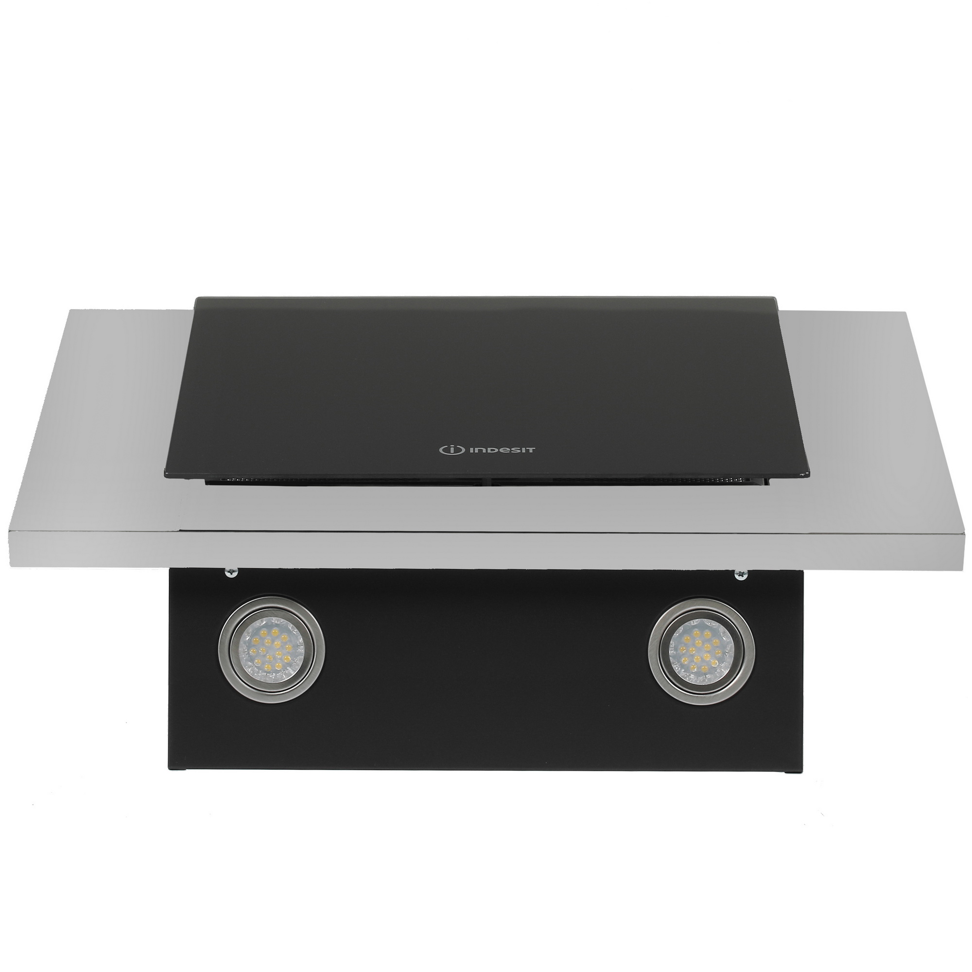 8128182 Вытяжка наклонная Indesit IHVP 6.4 LL K черный/серебристый STDN-0139357 - Вид №8