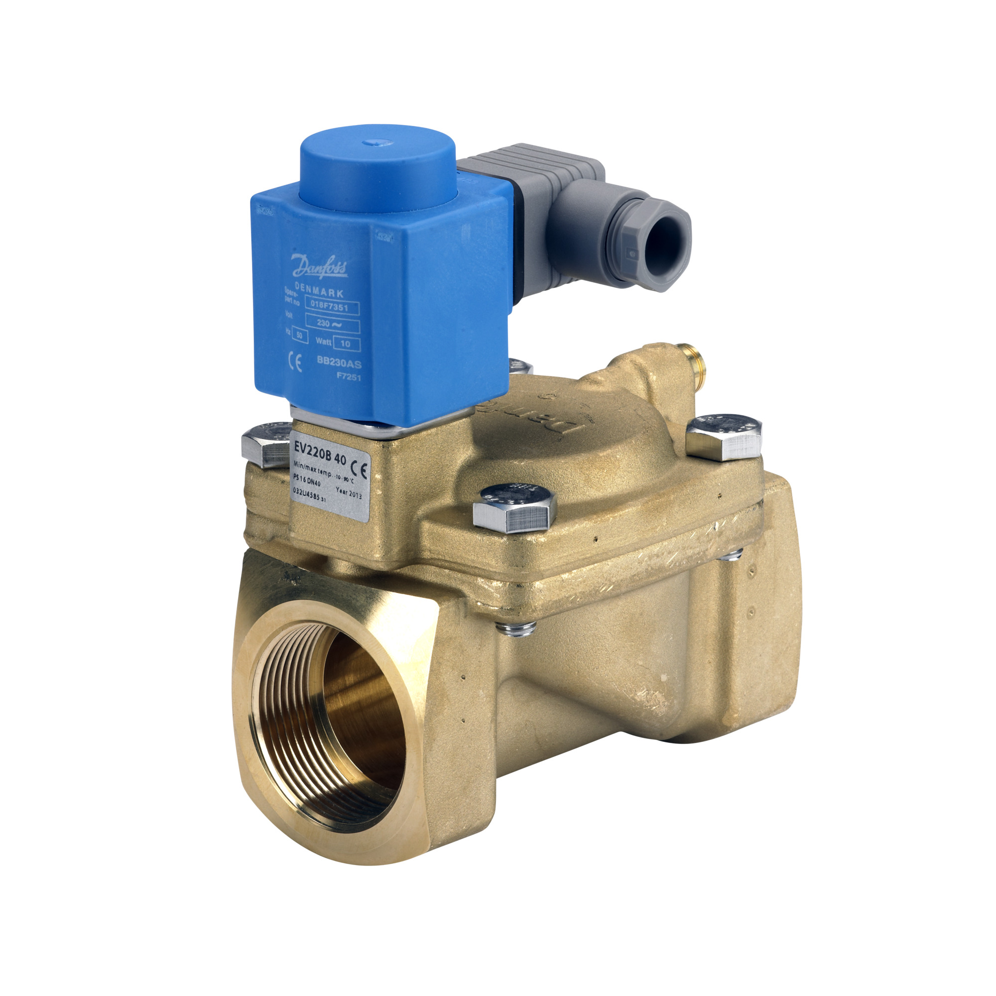 Danfoss EV220B — двухходовые электромагнитные клапаны для общей промышленности Клапан электромагнитный EV220B с кат. 032U460416  - Вид №45