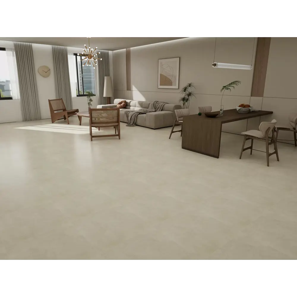 Керамогранит Duna Cemento Ivory Carving 60x60 матовый карвинг цвет бежевый 1.44 м² Santreyd STLM-2113249 - Вид №3