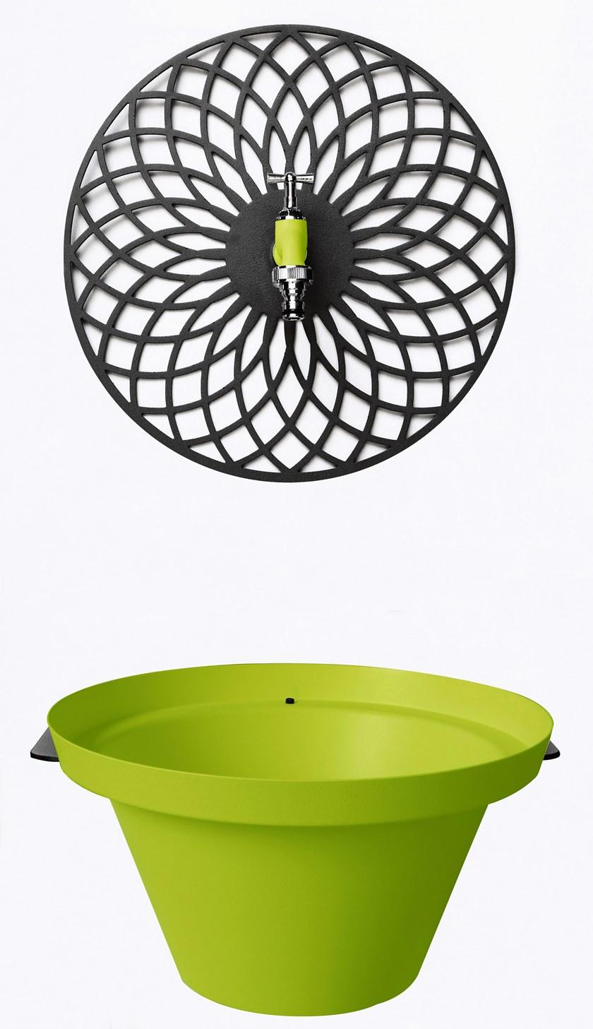 AQUAJET by Colortap Металлический садовый фонтан Aquapoint 414red - 414wht - 414grn - Вид №3