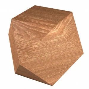 Прикроватная тумбочка дизайнерская светло-коричневая "Многогранник" ODINGENIY  178339 Дуб