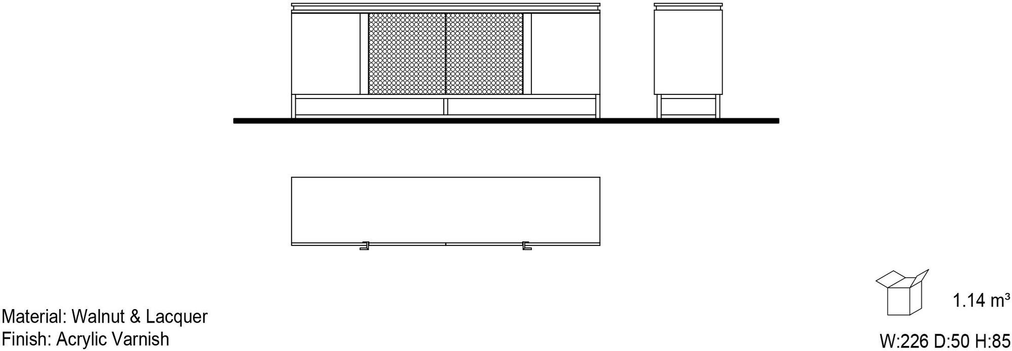 Mobi Комод деревянный с распашными дверцами Chocolate sun-id-1504695 - Вид №3
