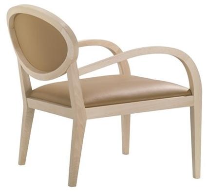 Andreu World Кресло Medallion с обивкой из бука с подлокотниками Zarina Bu1717 - Вид №2