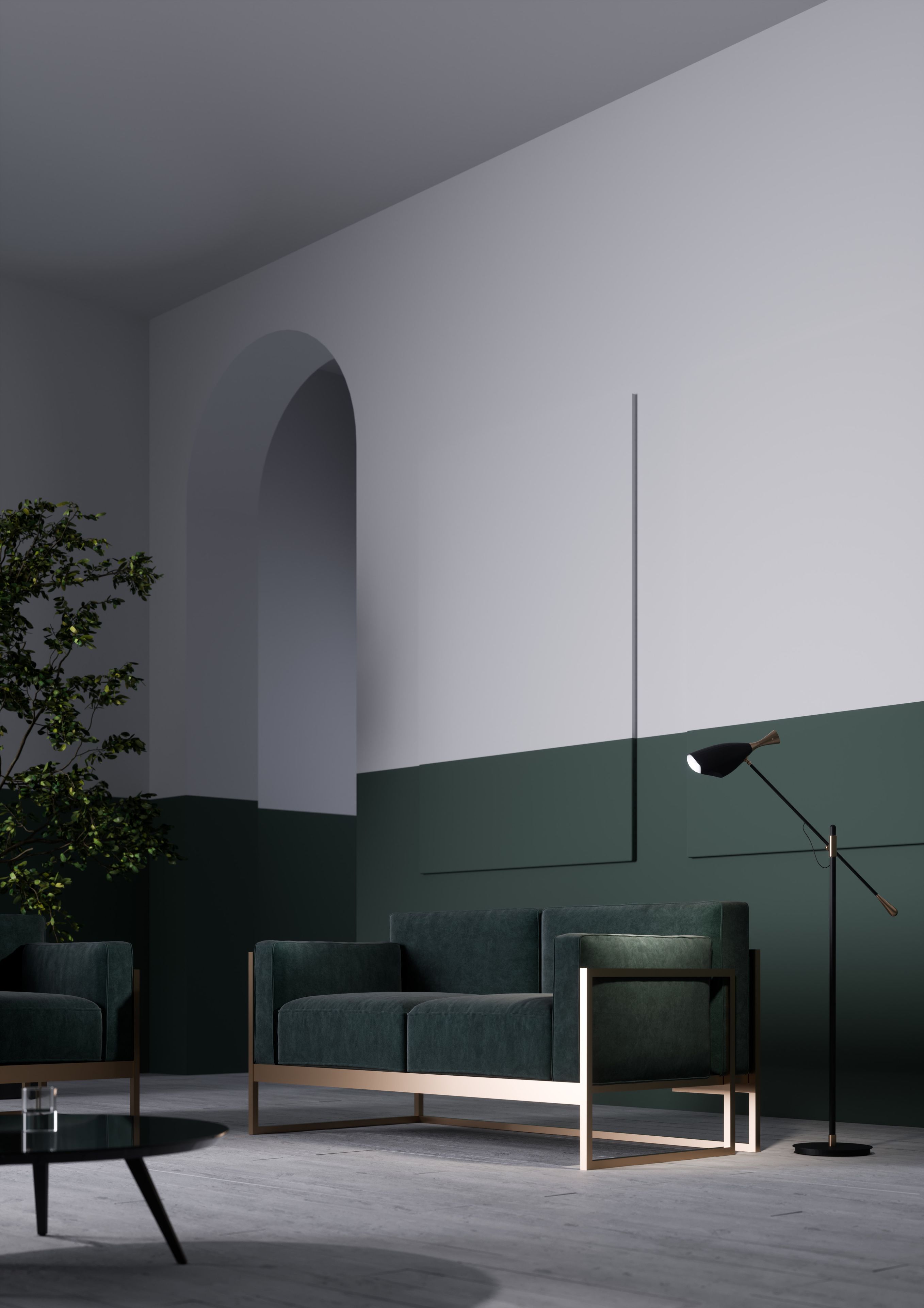 2-местный тканевый диван TrabA' Kirk ARCH-00033647 - Вид №2