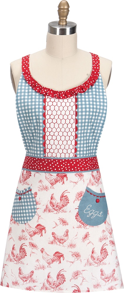 10636802 KAY DEE DESIGNS Фартук Kay Dee Designs "Ностальгия по ферме" 51х78см, хлопок Ткань 