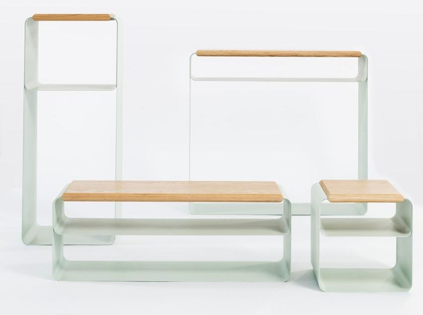 Medulum Скамейка из лакированного листового металла Vodo Vo.pa  - Вид №1