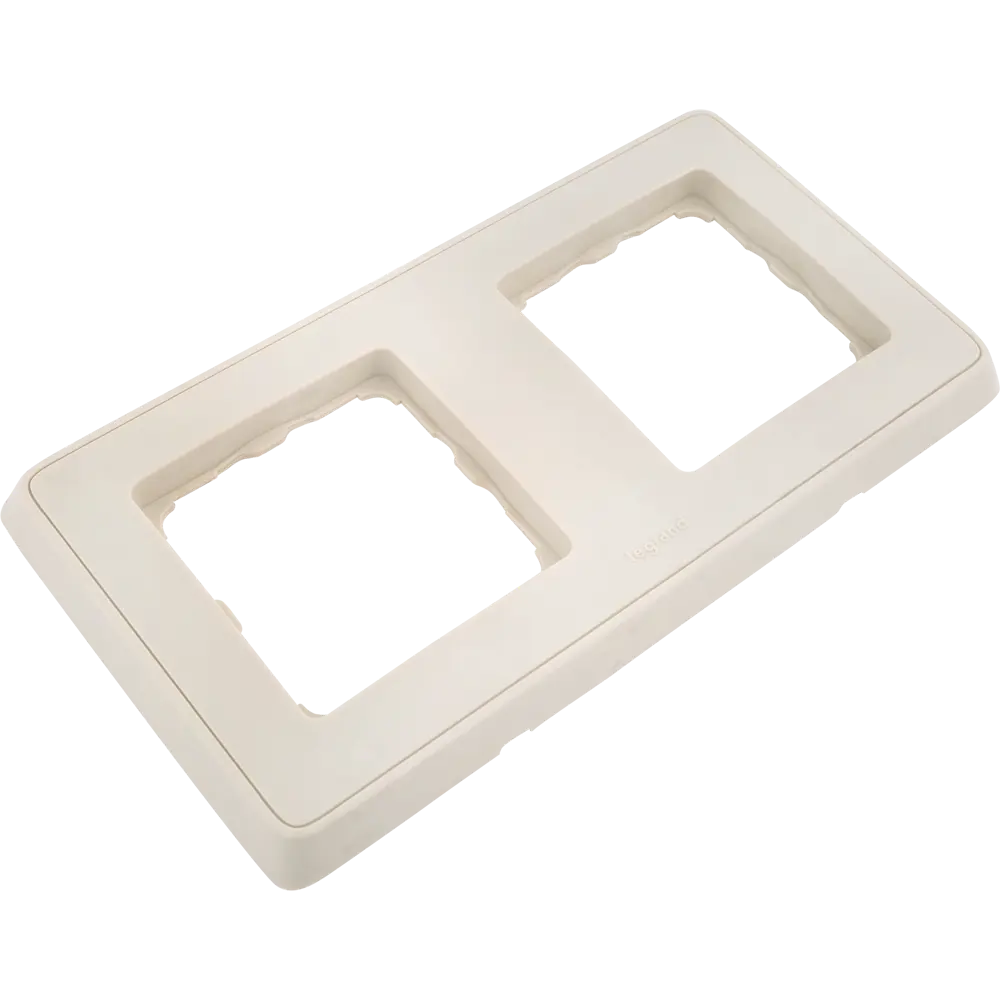 Рамка для розеток и выключателей Legrand Cariva 2 поста, цвет слоновая кость STLM-2030507 - Вид №1