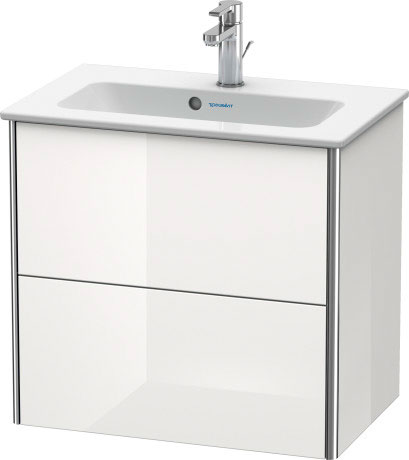 XS416500909 XSquare Тумбочка подвесная компакт Светло-голубой матовый декор Duravit - Вид №2