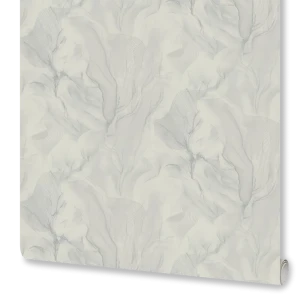 Обои Ornamy Euphoria серые флизелиновые с абстрактным узором 89395608