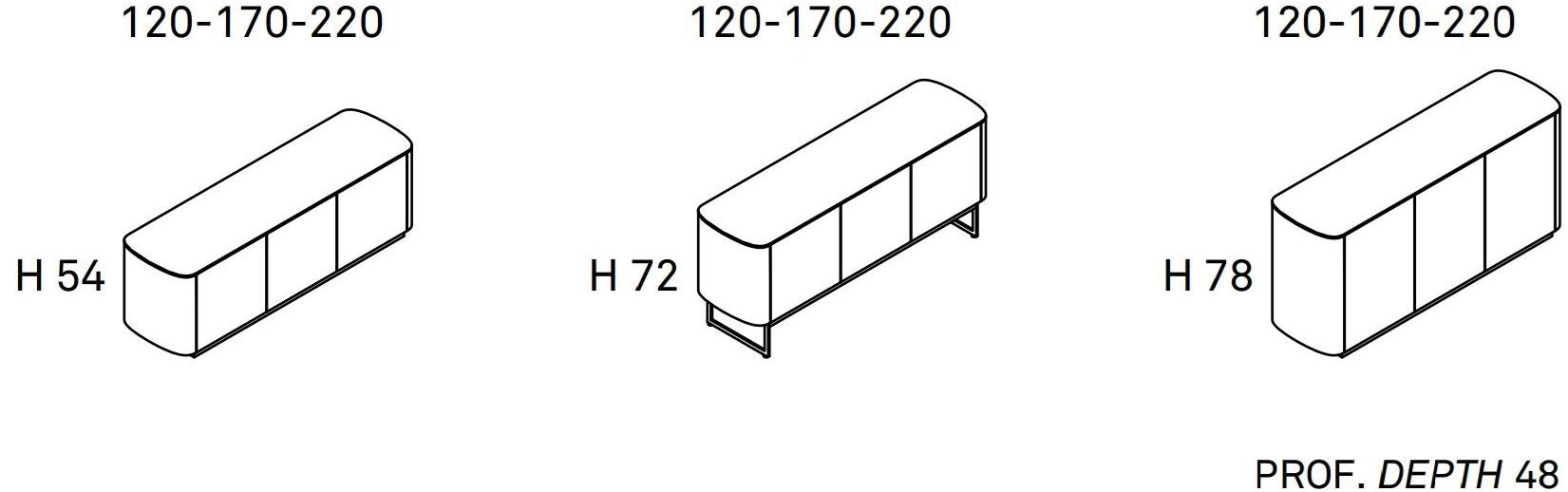 Caccaro Комод деревянный с распашными дверцами Sideview sun-id-1481909 - Вид №5