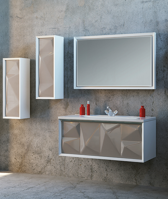 У67845 Тумба Romb 90П 1в.я. Cappuccino 1 Marka Art - Вид №1