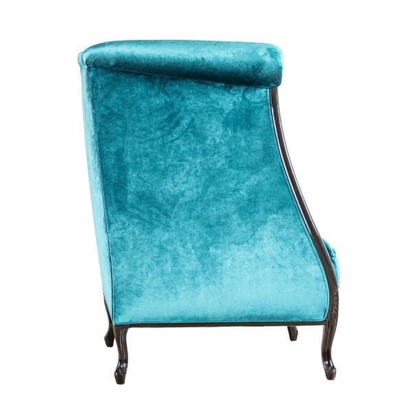 Кресло каминное синее с высокой спинкой и ушами Fiore UNICO ДИЗАЙНЕРСКИЕ 248965 Синий  - Вид №2