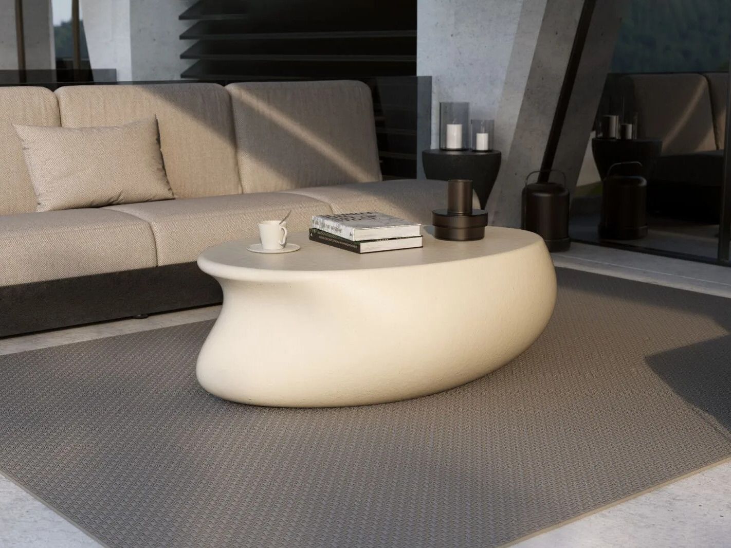 Овальный садовый стол из стекловолокна GANSK ECHO ARCH-00140243 - Вид №2