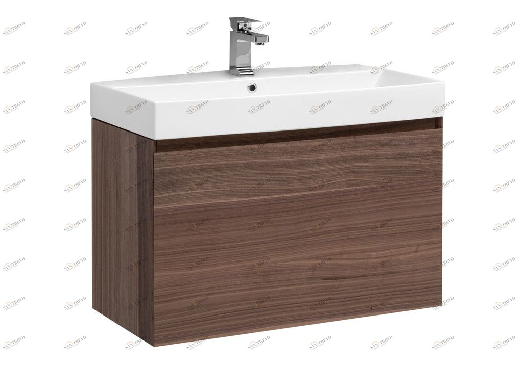 Тумба с раковиной Aquanet Нью-Йорк 85 орех 0020394700198208