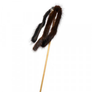 ПР0042322 Игрушка для кошек Дразнилка Норковая пальма на картоне с еврослотом GoSi