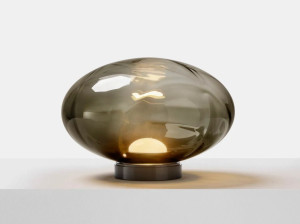 Стеклянная светодиодная настольная лампа с регулируемой яркостью