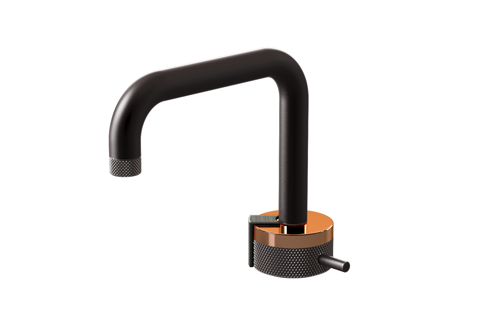 E-11500-R1RG-L2BOX-GM Однорычажный прогрессивный смеситель для раковины - излив 15,3см GRAFF MOD+