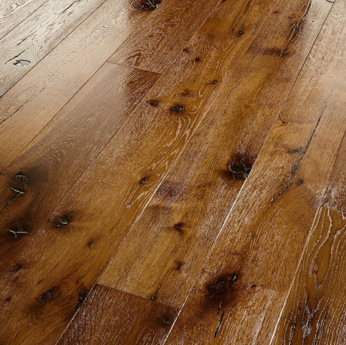 Паркетная доска Meister PD 400 Cottage Дымчатый 8304 Дуб Рустик с брашью (Текстурированная) 2200х180 мм 2300200020 - Вид №2