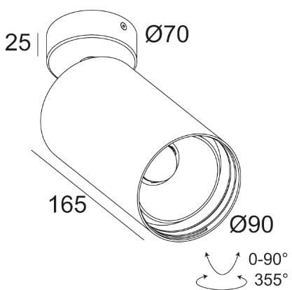 Регулируемый потолочный светодиодный прожектор Deltalight Spy ARCH-00114907 - Вид №11