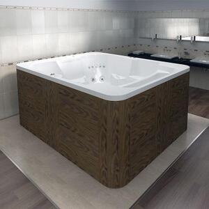 Минибассейн г/а "КОЛИЗЕЙ", 2500х2000, рама-подставка, панели - декоративная террасная доска, 46 гидромассажных форсунок, 12 аэромассажных форсунок, хромотерапия 3 лампы, "SPA-контроллер", система фильтрации, система дезинфекции, система подогрева воды, си