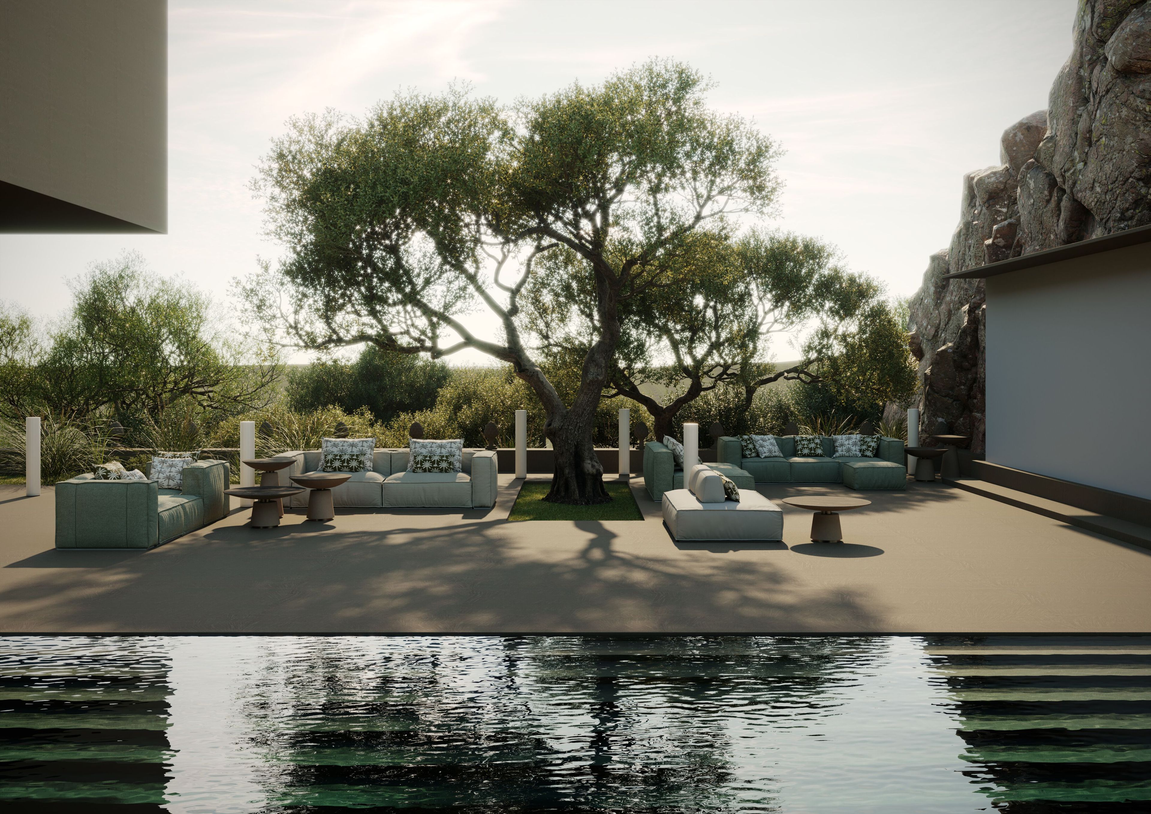 Высокий круглый журнальный столик Vismara Design ECLISSE ARCH-00064262 - Вид №1