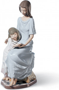 10668968 LLADRO Фигурка Lladro "Сказка на ночь" 14x26см Фарфор
