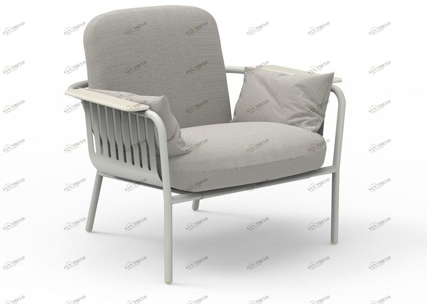 GANDIABLASCO Садовое кресло из термо-лакированного алюминия с подлокотниками Capa sun-id-1447928