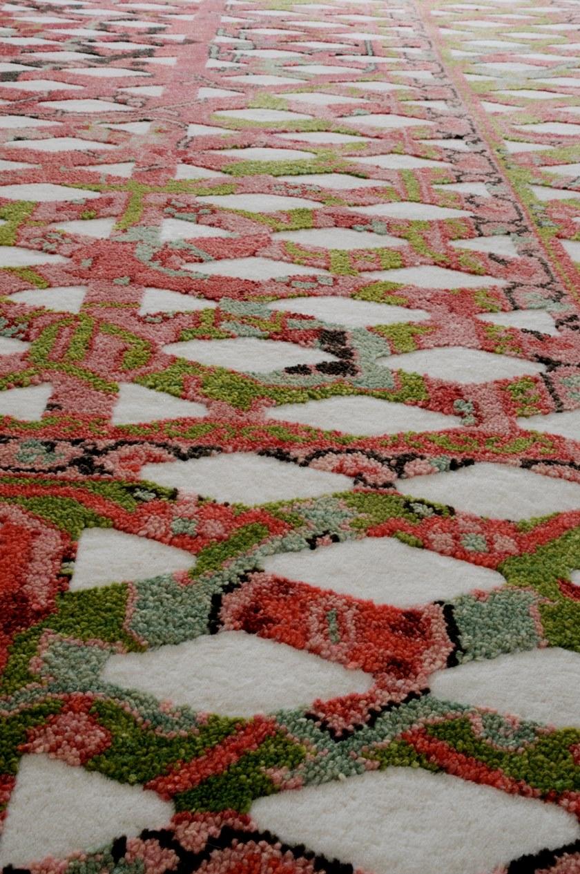 I + I Прямоугольный коврик из шерсти и хлопка с геометрическими мотивами  C 67d  - Вид №1