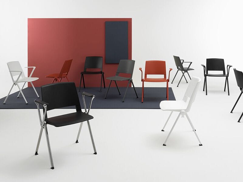 Пластиковый штабелируемый стул для конференций Nahu Clio Plastic ARCH-00031193 - Вид №3