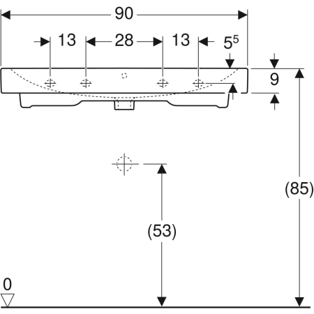124063000 Раковина Geberit iCon Geberit  - Вид №32