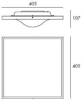 Milan Iluminacion Потолочный светильник прямого света из алюминия и стекла  6295  - Вид №2