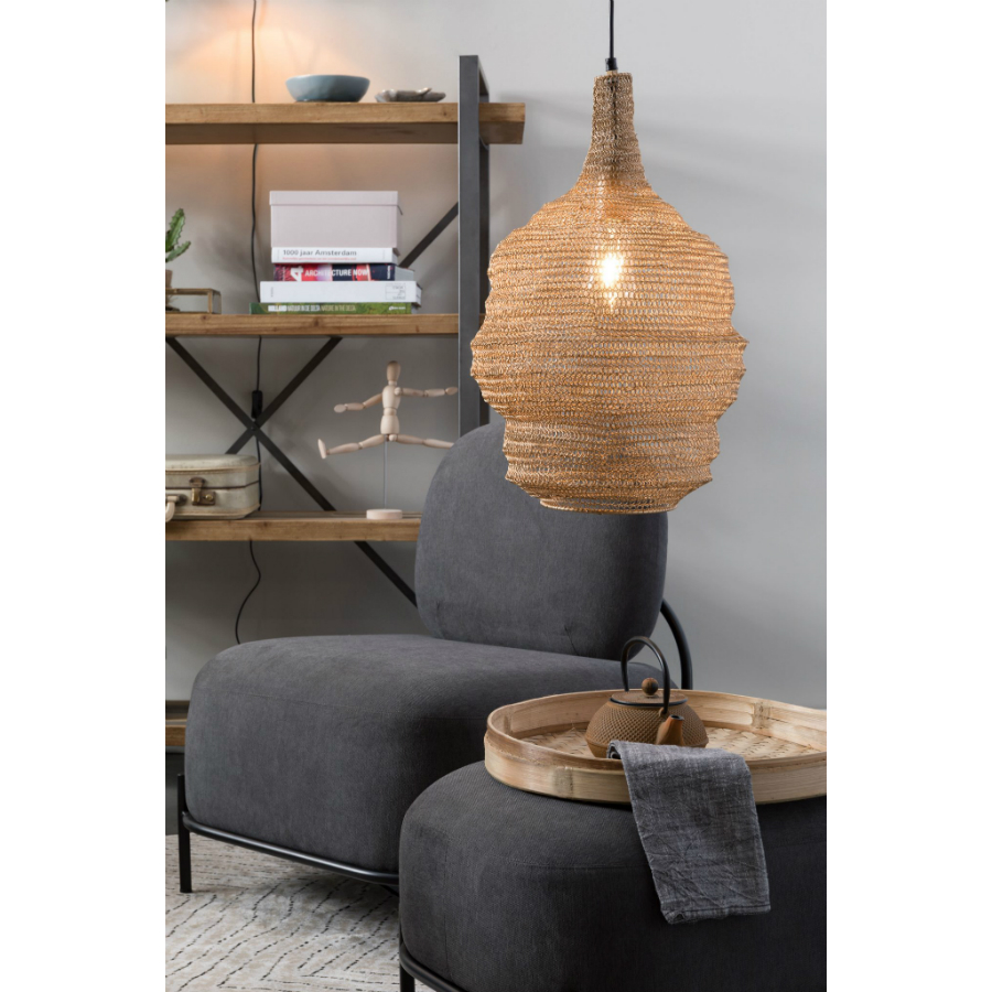 Лампа подвесная Lena M, латунь White Label Living 5300143 - Вид №1