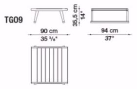 B&B Italia Outdoor Прямоугольный столик для сада из тика Gio sun-id-1381252 - Вид №8