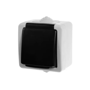 Розетка AQUA с зеземлением, IP54 16А/250V, серая