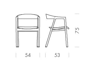 Дубовый стул с открытой спинкой Gazzda MUNA ARCH-00139871 - Вид №17