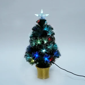 Фигура Елка для дома 40 светодиодов 45 см цвет зеленый