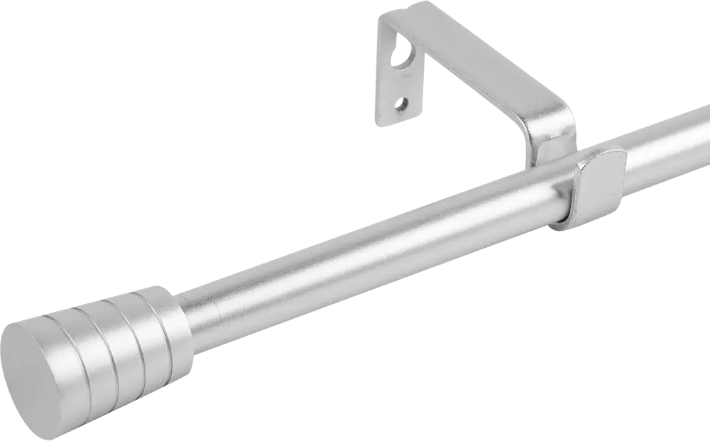INSPIRE Карниз однорядный Pommel 120-210 см серебристый металл 84407350