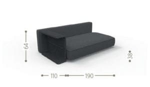 Садовый диван с полуостровом Talenti Cliff Decò ARCH-00087599 - Вид №12