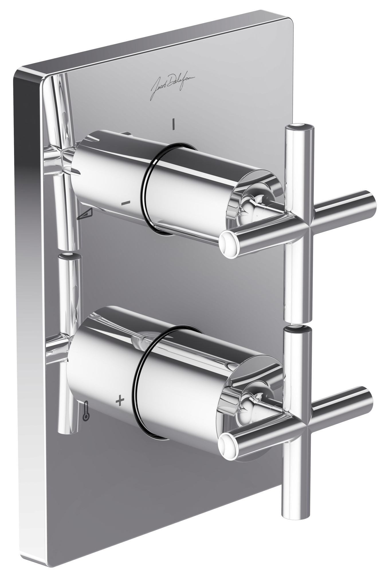 E75395-CP Термостатический смеситель с запорным клапаном/2-ходовым переключателем — классическая отделка JACOB DELAFON MODULO