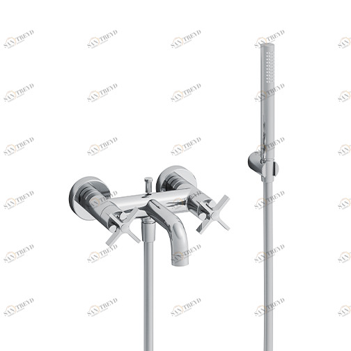 CRICR180 Внешний смеситель для ванны с гибким шлангом LONG LIFE и ручным душем против известкового налета Cristina Rubinetterie 