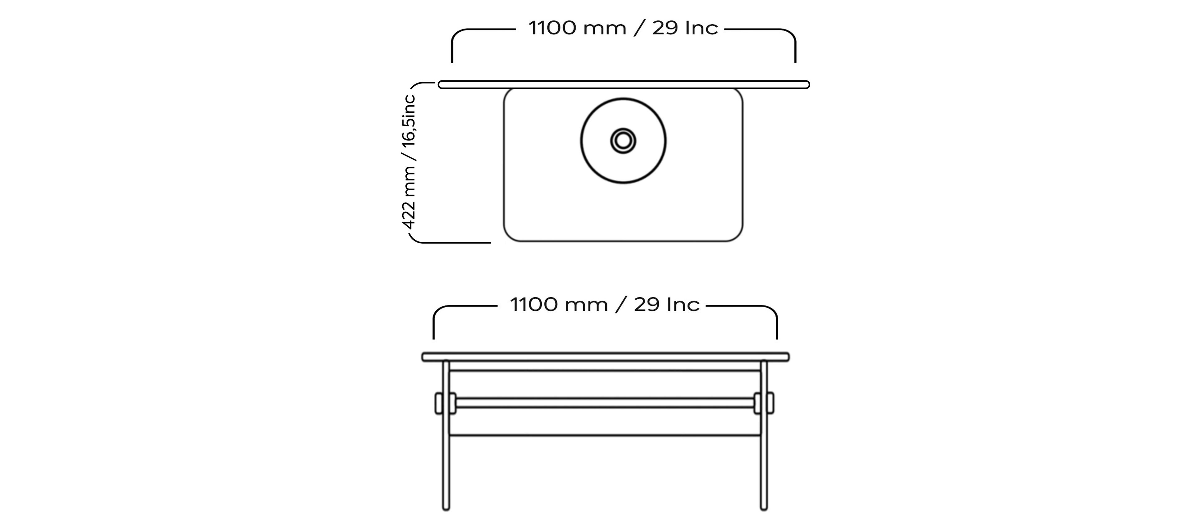 Квадратный стол из ПММА и стекла KUUMO COFFEE TABLE XL MW BLUE ARCH-00034385 - Вид №4