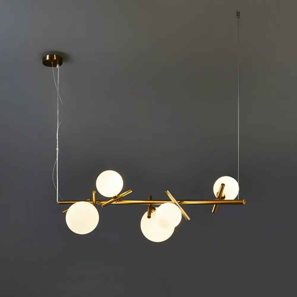 Freya Blossom — подвесная люстра с 6 плафонами в стиле латунь 89389965 STLM-1568256 - Вид №1