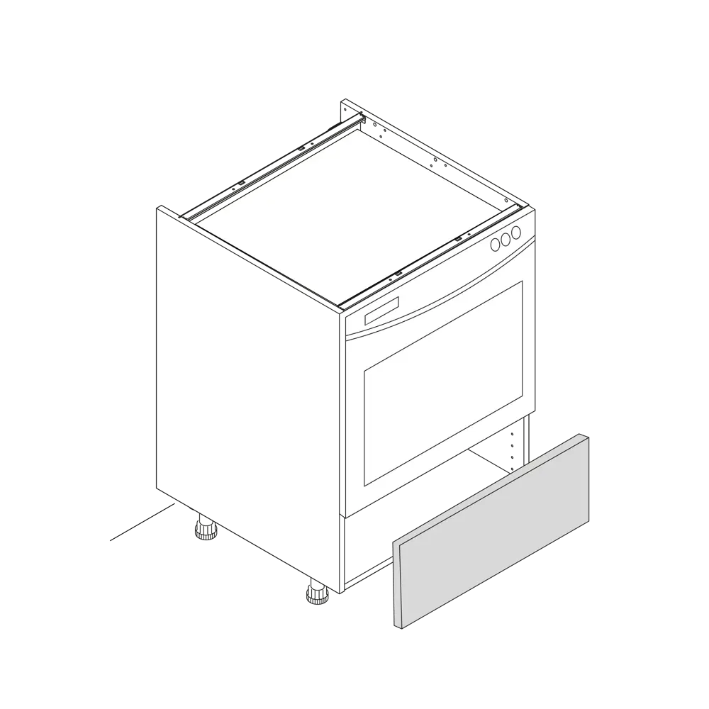 Фасад кухонный DELINIA ID Инта белый с геометрической филенкой 44.7×16.7 см 89340148 STLM-0861133 - Вид №6