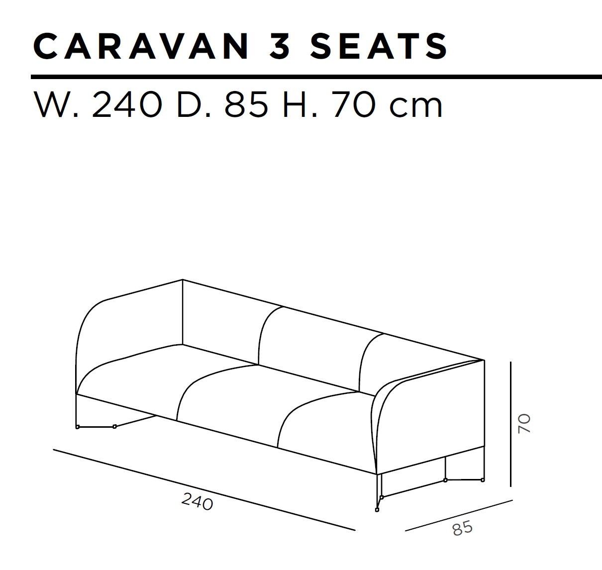 Кожаный диван с металлической основой DE CASTELLI Caravan ARCH-00002500 - Вид №3